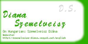 diana szemelveisz business card